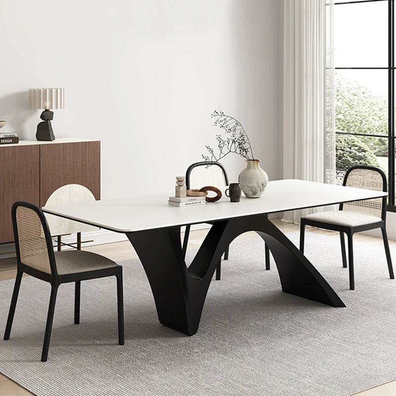 モダンデザイン セラミックテーブル 大型多層板テーブル 高級感溢れるリビングダイニング用 fhmj-5028