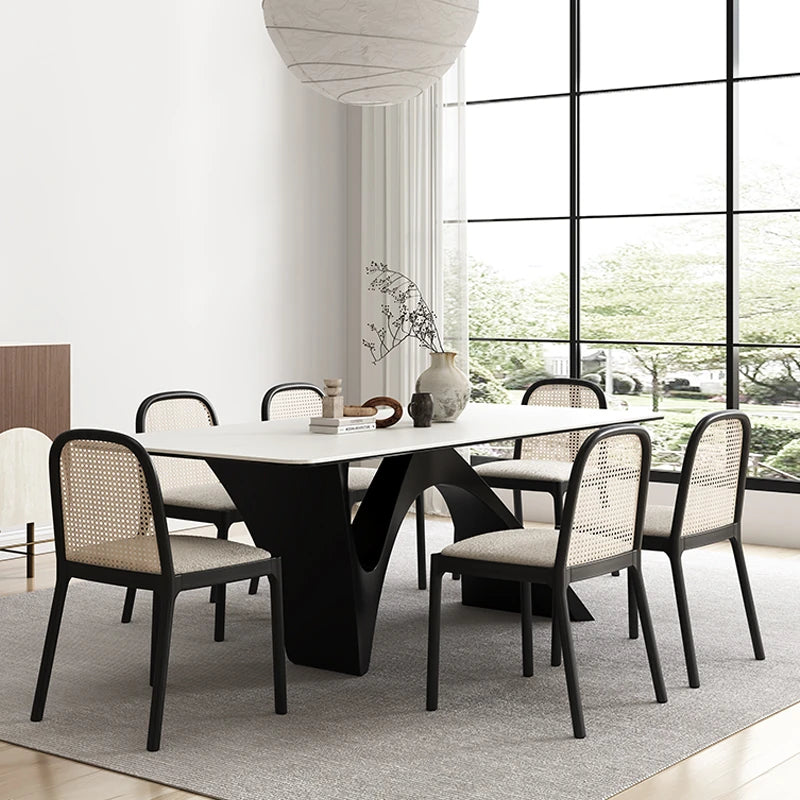 モダンデザイン セラミックテーブル 大型多層板テーブル 高級感溢れるリビングダイニング用 fhmj-5028