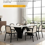 モダンデザイン セラミックテーブル 大型多層板テーブル 高級感溢れるリビングダイニング用 fhmj-5028