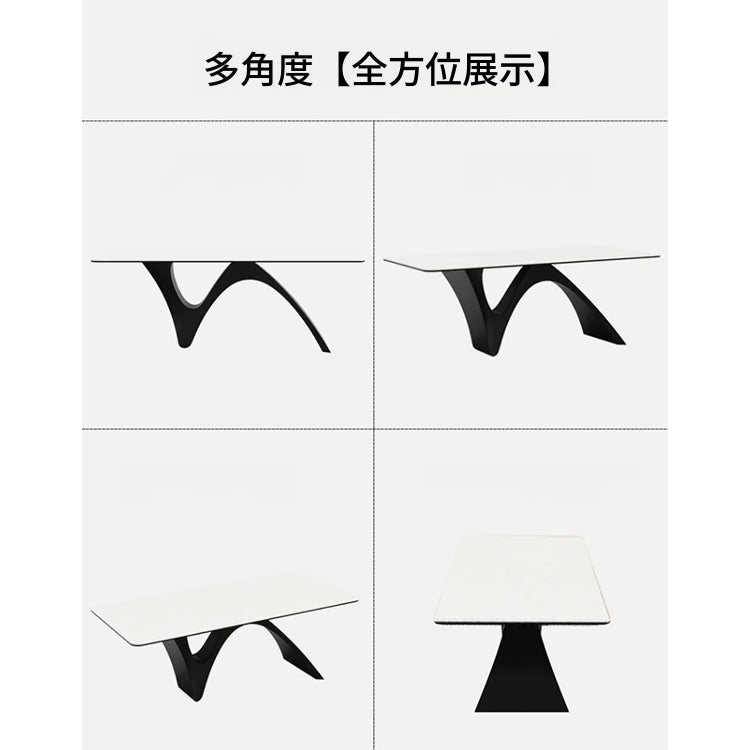 モダンデザイン セラミックテーブル 大型多層板テーブル 高級感溢れるリビングダイニング用 fhmj-5028