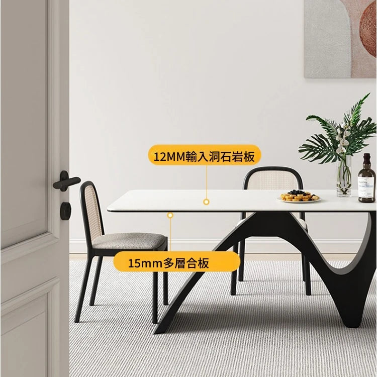 モダンデザイン セラミックテーブル 大型多層板テーブル 高級感溢れるリビングダイニング用 fhmj-5028