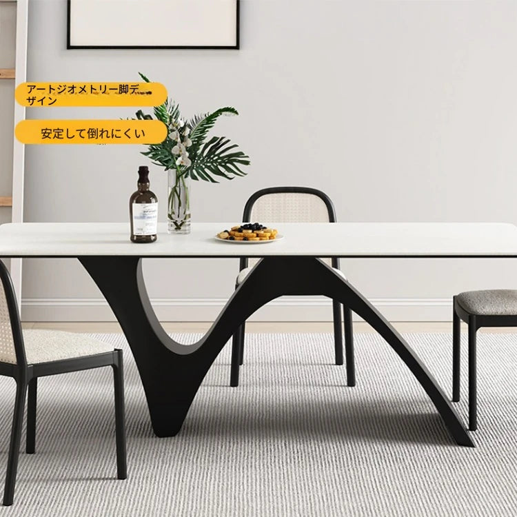 モダンデザイン セラミックテーブル 大型多層板テーブル 高級感溢れるリビングダイニング用 fhmj-5028