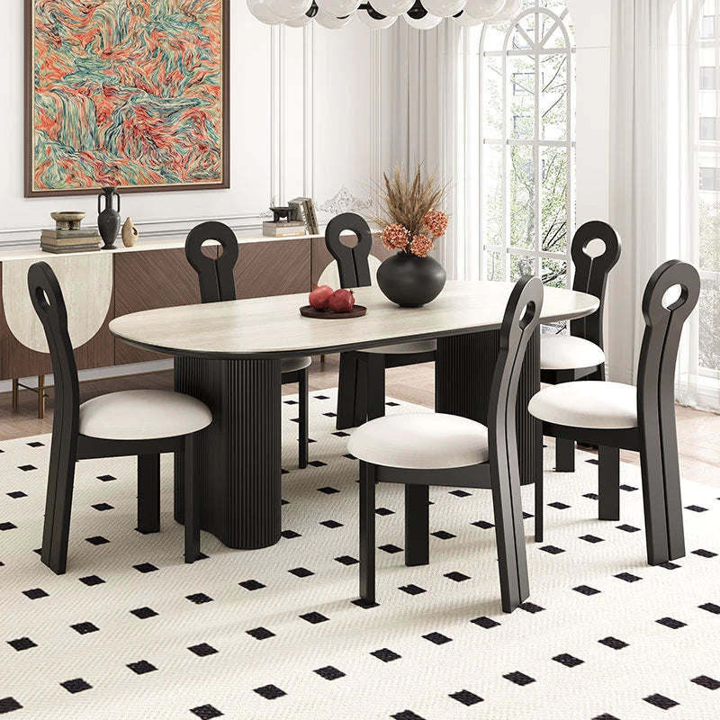 モダンセラミック多層テーブル - スタイリッシュなダイニングセットの必需品 fhmj-5029