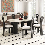 モダンセラミック多層テーブル - スタイリッシュなダイニングセットの必需品 fhmj-5029