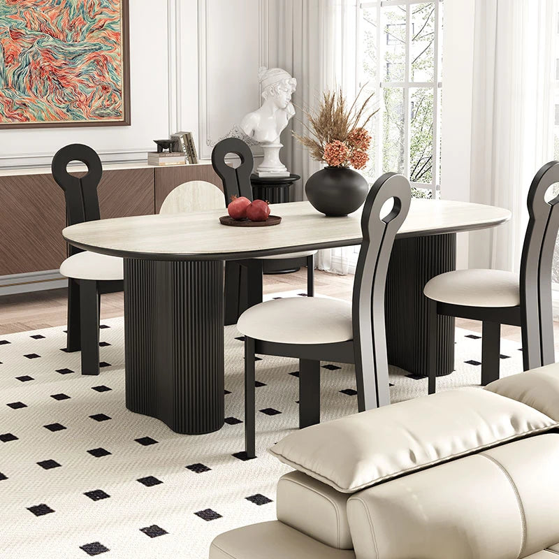 モダンセラミック多層テーブル - スタイリッシュなダイニングセットの必需品 fhmj-5029