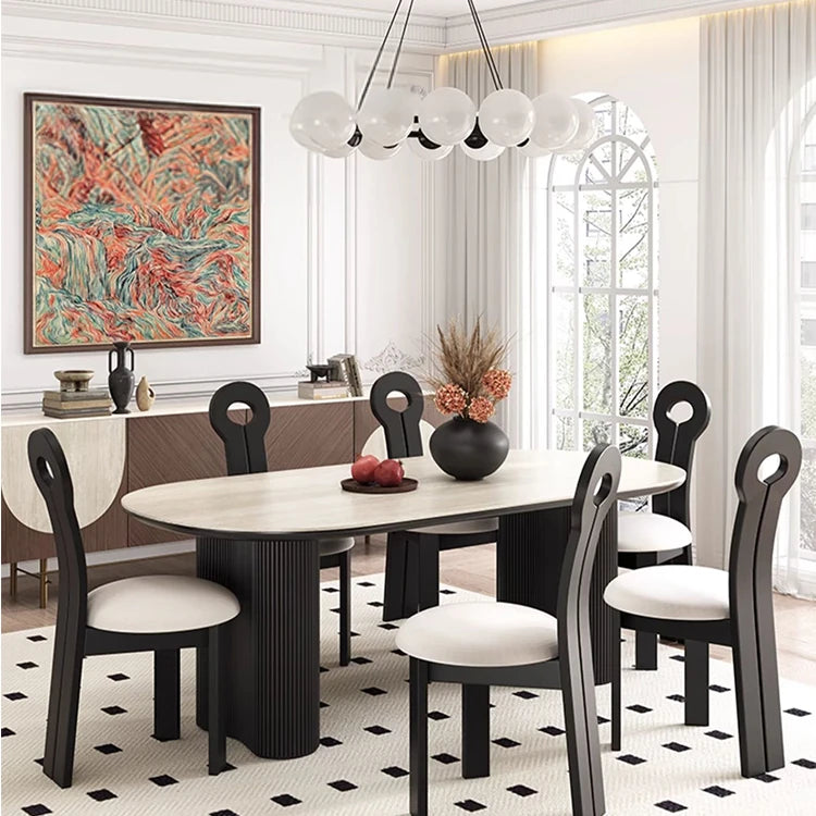 モダンセラミック多層テーブル - スタイリッシュなダイニングセットの必需品 fhmj-5029