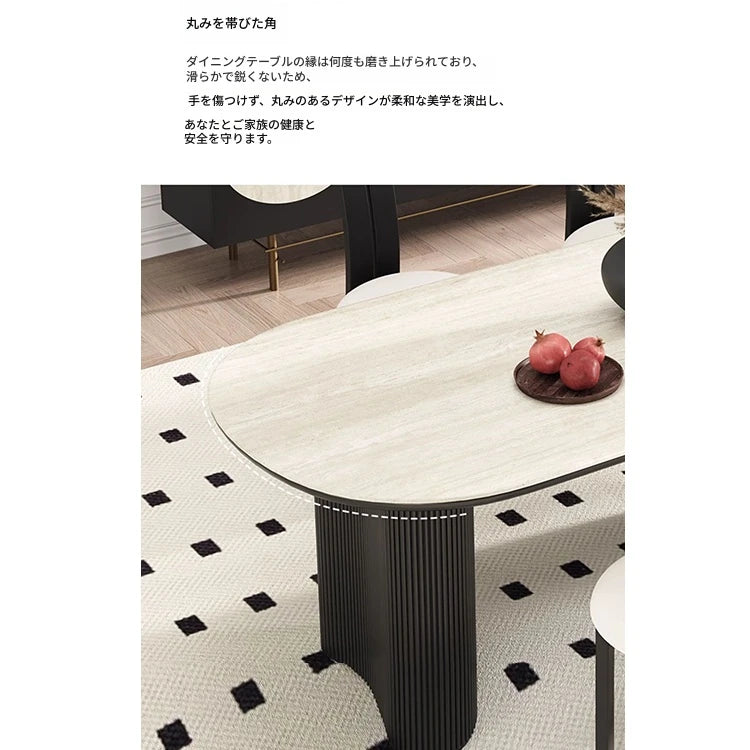 モダンセラミック多層テーブル - スタイリッシュなダイニングセットの必需品 fhmj-5029