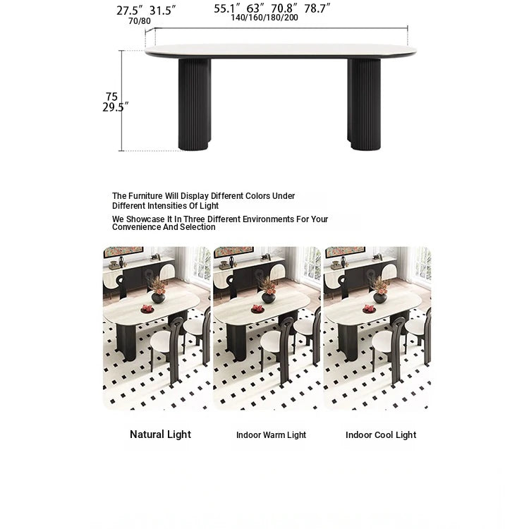 モダンセラミック多層テーブル - スタイリッシュなダイニングセットの必需品 fhmj-5029