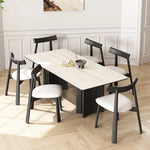 アッシュ素材のスタイリッシュチェア|合成皮革の快適な座り心地|モダンインテリアに最適! fhmj-5030-ch