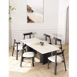 アッシュ素材のスタイリッシュチェア|合成皮革の快適な座り心地|モダンインテリアに最適! fhmj-5030-ch