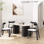 高級アッシュ材セラミック多層板テーブル | モダンなダイニング家具 | スタイリッシュで耐久性抜群 fhmj-5030