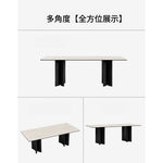 高級アッシュ材セラミック多層板テーブル | モダンなダイニング家具 | スタイリッシュで耐久性抜群 fhmj-5030