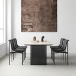 シンプルでスタイリッシュな合成皮革チェア6脚セット|現代的なダイニング空間に最適な家具 fhmj-5031-ch