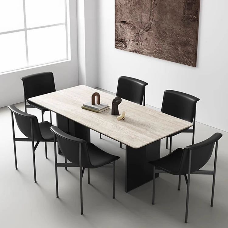 シンプルでスタイリッシュな合成皮革チェア6脚セット|現代的なダイニング空間に最適な家具 fhmj-5031-ch