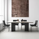 シンプルでスタイリッシュな合成皮革チェア6脚セット|現代的なダイニング空間に最適な家具 fhmj-5031-ch