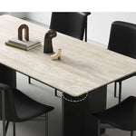 シンプルでスタイリッシュな合成皮革チェア6脚セット|現代的なダイニング空間に最適な家具 fhmj-5031-ch