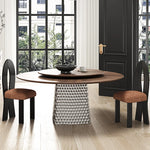 ラグジュアリー多層板テーブル|ステンレス製脚・アルミニウム合金仕様|モダンデザインのダイニングテーブル fhmj-5033