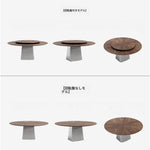 ラグジュアリー多層板テーブル|ステンレス製脚・アルミニウム合金仕様|モダンデザインのダイニングテーブル fhmj-5033