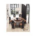 ラグジュアリー多層板テーブル|ステンレス製脚・アルミニウム合金仕様|モダンデザインのダイニングテーブル fhmj-5033