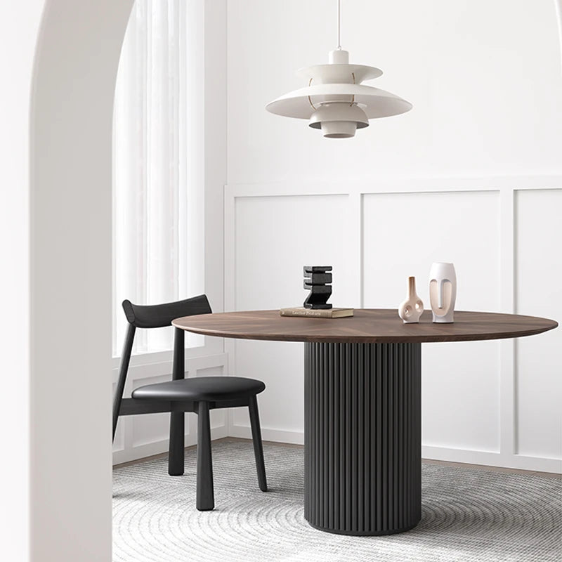 アッシュ材のモダンテーブル|多層板デザインでスタイリッシュなダイニング空間を演出 fhmj-5035