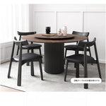 アッシュ材のモダンテーブル|多層板デザインでスタイリッシュなダイニング空間を演出 fhmj-5035