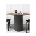 アッシュ材のモダンテーブル|多層板デザインでスタイリッシュなダイニング空間を演出 fhmj-5035