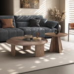 モダンセンターテーブル 中密度繊維板と強化ガラスの洗練されたデザイン おしゃれなリビングに最適 fhmj-5041