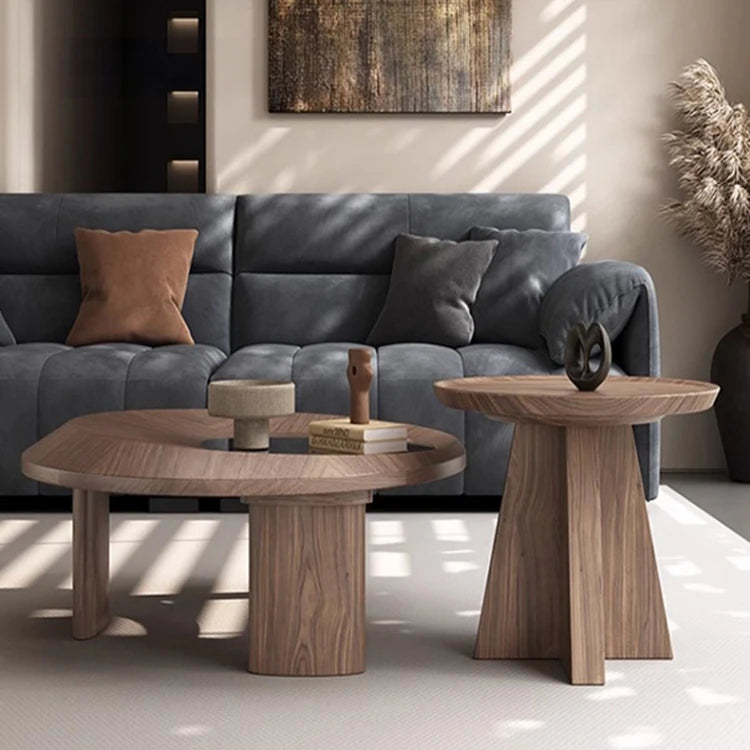 モダンセンターテーブル 中密度繊維板と強化ガラスの洗練されたデザイン おしゃれなリビングに最適 fhmj-5041