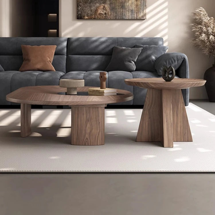 モダンセンターテーブル 中密度繊維板と強化ガラスの洗練されたデザイン おしゃれなリビングに最適 fhmj-5041