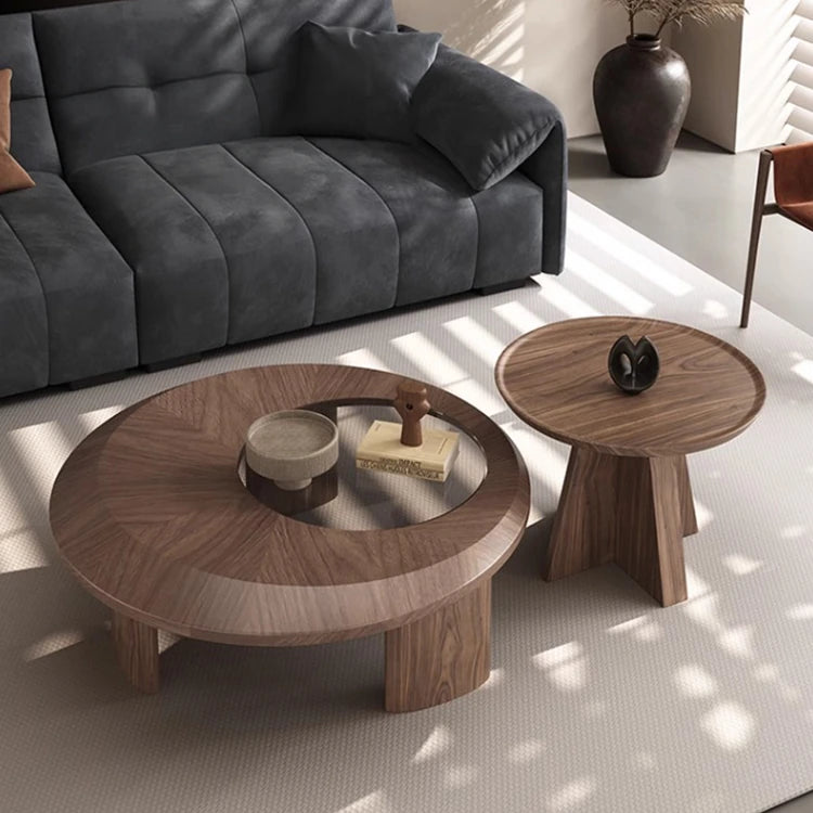 モダンセンターテーブル 中密度繊維板と強化ガラスの洗練されたデザイン おしゃれなリビングに最適 fhmj-5041