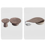 モダンセンターテーブル 中密度繊維板と強化ガラスの洗練されたデザイン おしゃれなリビングに最適 fhmj-5041