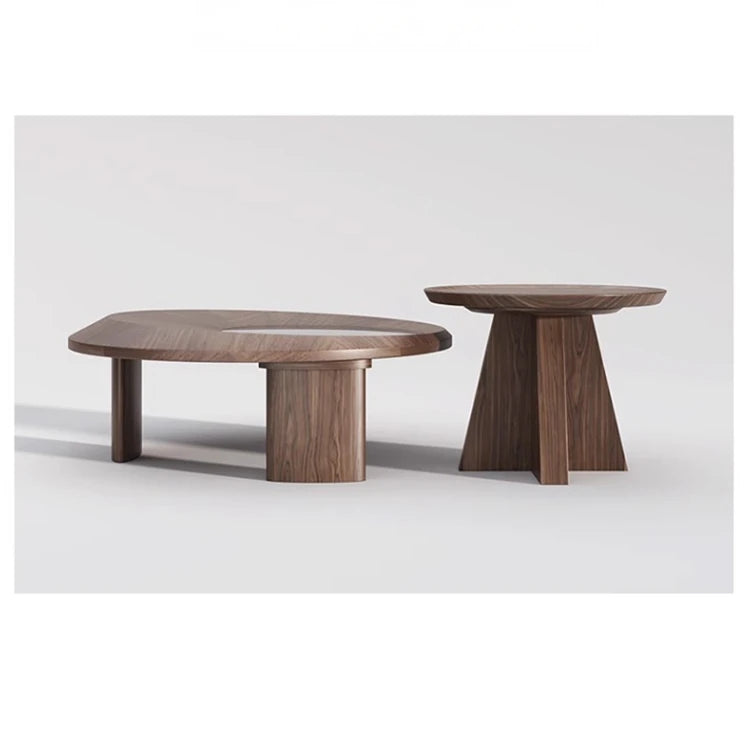 モダンセンターテーブル 中密度繊維板と強化ガラスの洗練されたデザイン おしゃれなリビングに最適 fhmj-5041