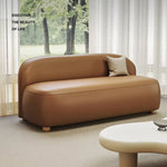 パイン材×合皮のモダンソファー|リビングをスタイリッシュに彩るコンパクトデザイン fhw-2066