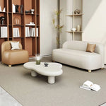 パイン材×合皮のモダンソファー|リビングをスタイリッシュに彩るコンパクトデザイン fhw-2066