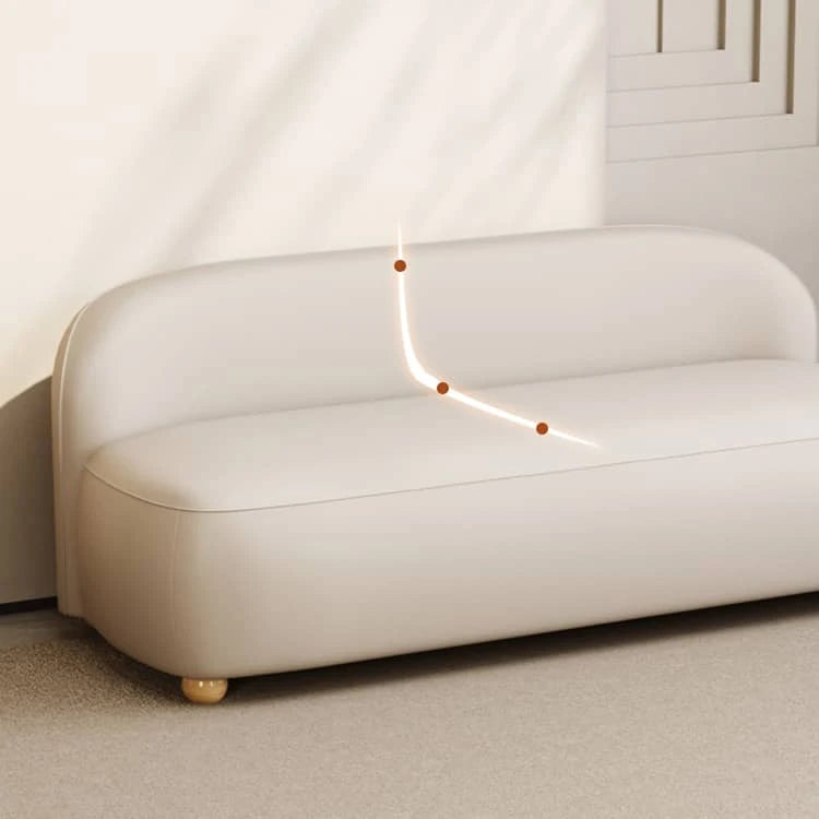 パイン材×合皮のモダンソファー|リビングをスタイリッシュに彩るコンパクトデザイン fhw-2066