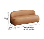 パイン材×合皮のモダンソファー|リビングをスタイリッシュに彩るコンパクトデザイン fhw-2066