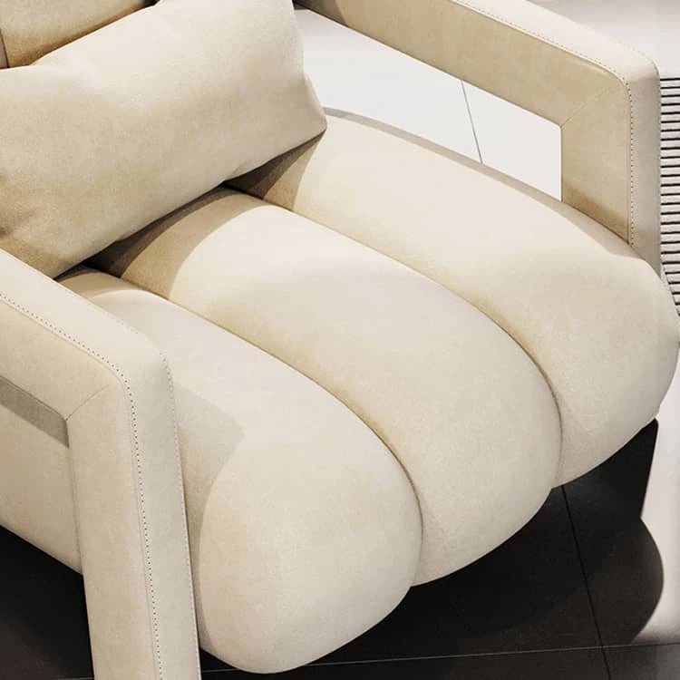 モダンアッシュ材パイルソファー|極上のくつろぎを演出する高級デザインチェア fhw-2069