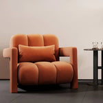 モダンアッシュ材パイルソファー|極上のくつろぎを演出する高級デザインチェア fhw-2069