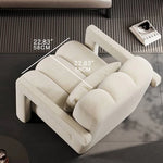 モダンアッシュ材パイルソファー|極上のくつろぎを演出する高級デザインチェア fhw-2069