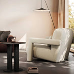 モダンアッシュ材パイルソファー|極上のくつろぎを演出する高級デザインチェア fhw-2069