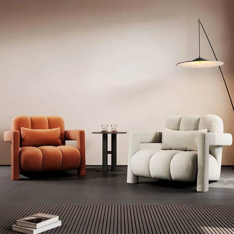 モダンアッシュ材パイルソファー|極上のくつろぎを演出する高級デザインチェア fhw-2069