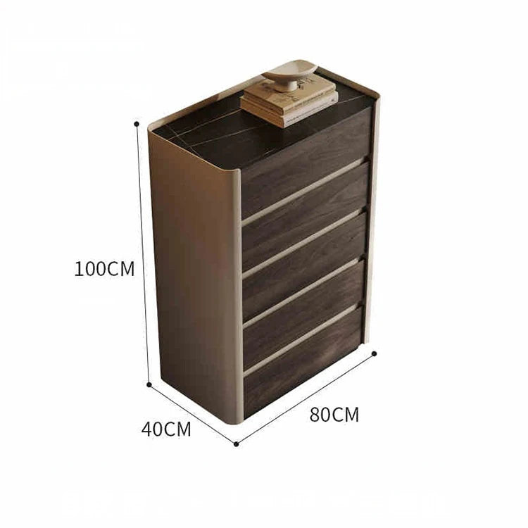 モダンデザイン多層板キャビネット|セラミック&PUレザー仕上げ|収納力抜群のインテリア家具 fhx-4578