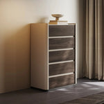 モダンデザイン多層板キャビネット|セラミック&PUレザー仕上げ|収納力抜群のインテリア家具 fhx-4578