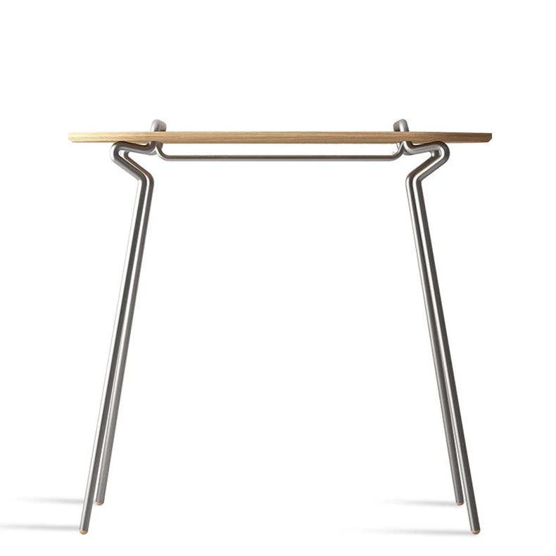 アッシュ材とステンレスのスタイリッシュハンガー - モダンデザインと耐久性の融合 fif-4505
