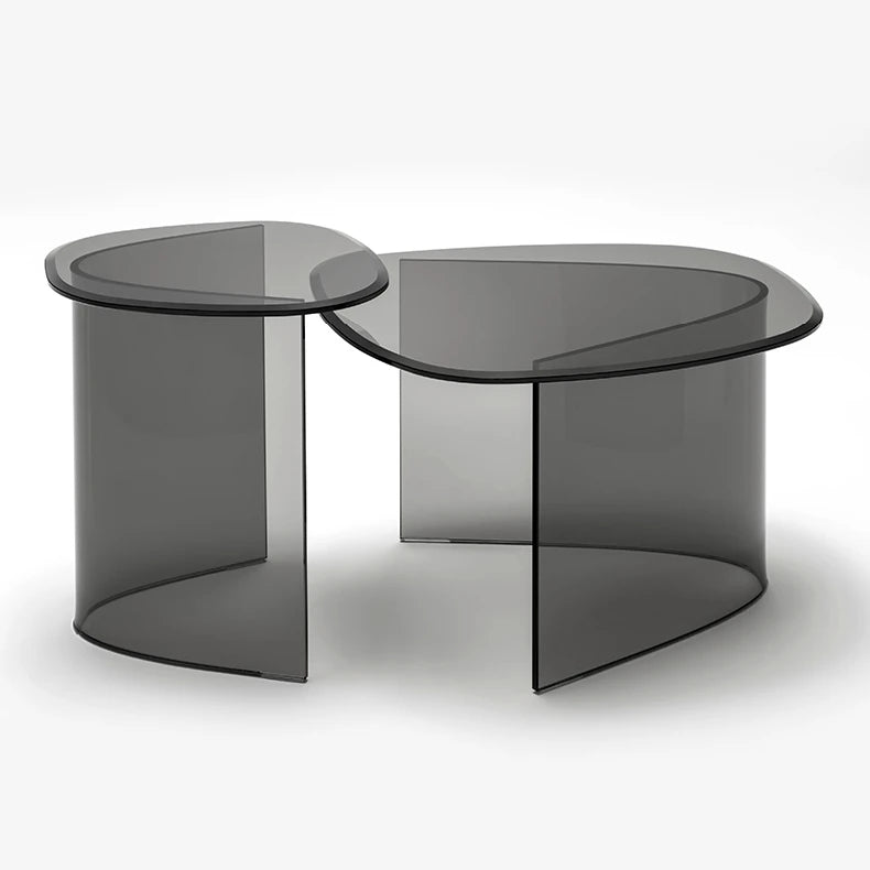 モダンデザイン強化ガラスセンターテーブル|リビングに映える洗練された一品 fif-4507