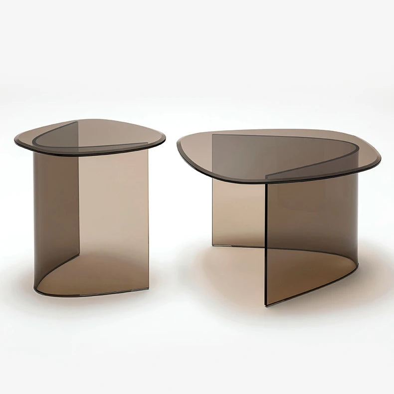 モダンデザイン強化ガラスセンターテーブル|リビングに映える洗練された一品 fif-4507