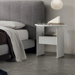 モダンデザイン!多層板ラウンドナイトテーブル - ベッドサイドに最適 fif-4525