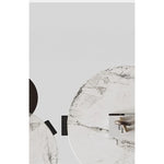 ラグジュアリーデザインの大理石センターテーブル|強化ガラスと木製スタンドのコンビネーションで洗練されたインテリアを演出 fjd-4680