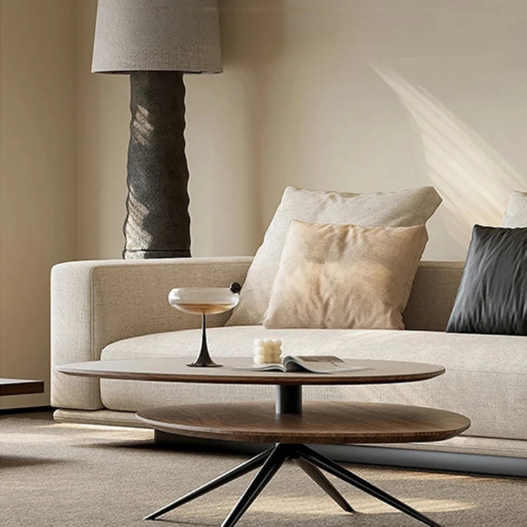 スタイリッシュな合成皮革センターテーブル|モダンデザインのリビングインテリアに最適! fjd-4684