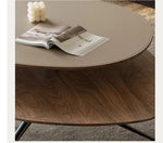 スタイリッシュな合成皮革センターテーブル|モダンデザインのリビングインテリアに最適! fjd-4684